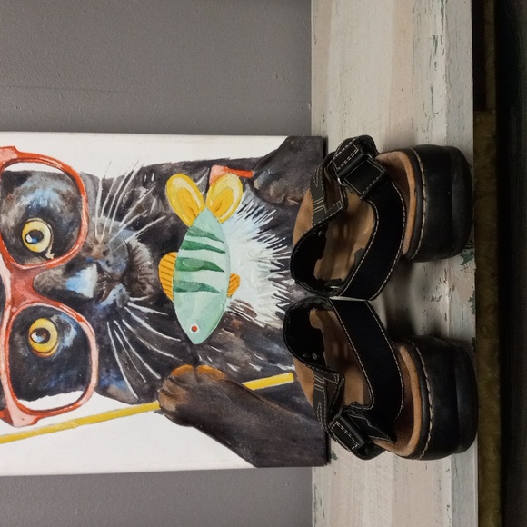 Clarks collection soft cushion, black, Velcro Sandals - Picture 5 of 10